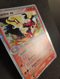 Pokemon Arcanine ex 83/92 EX Legend Maker Ultra Rare Holo English TCG Card DMG - Image 2