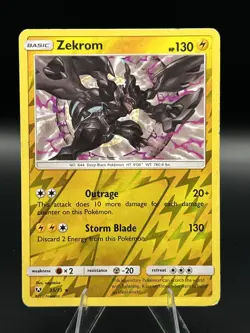 ZEKROM 35/73 SHINING LEGENDS Reverse Holo Rare Pokemon TCG MP 35/73 - Image 1