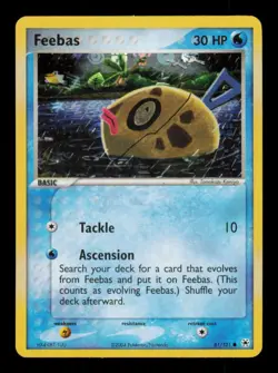 Pokemon Card Feebas 61/101 Hidden Legends Reverse Holo Foil Common LP 2004 - Image 1