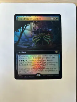 Cauldron Of Essence Extended Art Foil Secrets Of Strixhaven MTG NM 0347 N - Image 1