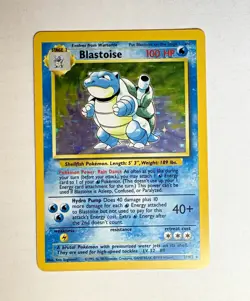 The Pokemon Company Pokemon TCG Base Set Blastoise 2/102 Holo Rare 100 HP - Image 1
