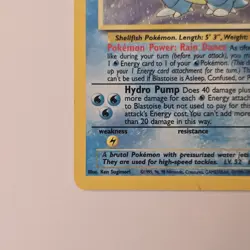 Pokemon TCG Blastoise 2/130 Base Set 2 Holo Rare EN HP 100 - Image 3