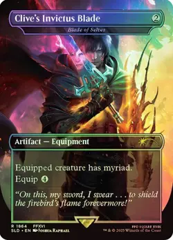 MTG - Clive's Invictus Blade - Foil - Final Fantasy Secret Lair - Magic - Image 1
