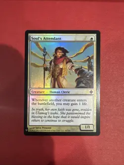 Soul’s Attendant Mtg THE LIST FOIL Rise Of The Eldrazi Nm Near Mint - Image 1