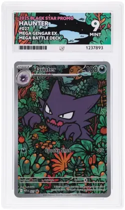 Pokemon Haunter MEP 027 Mega Gengar Ex Mega Battle Deck Ace Mint 9 - Image 1