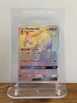 Persian GX 227/214 Unbroken Bonds Secret Rainbow Rare Pokemon Card - LP/NM - Image 3