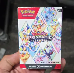 Pokemon TCG Scarlet & Violet Prismatic Evolutions Booster Bundle 6 Packs English - Image 1