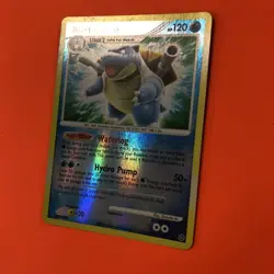 Blastoise Reverse Holo Rare 2/132 Secret Wonders Pokemon Card LP 002/132 2007 - Image 2