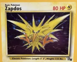Pokemon TCG Zapdos 15/62 1999 Fossil Holo Unlimited NM WOTC Vintage - Image 4