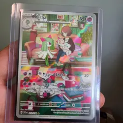 Pokemon TCG Kirlia Scarlet & Violet Base Set Holo Illustration Rare Card 212/198 - Image 1