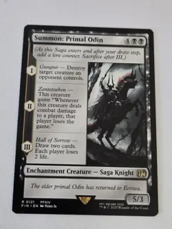 Summon: Primal Odin Final Fantasy Mtg - Image 1