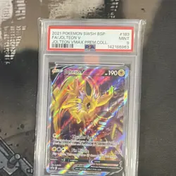 PSA 9 2021 Pokemon TCG SWSH Sword & Shield Promo Jolteon V SWSH183 Holo - Image 1