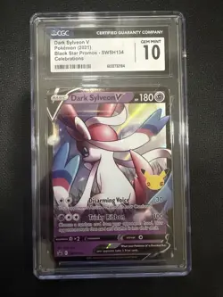 Pokemon Dark Sylveon V Black Star Promos SWSH134 Celebrations CGC 10 Gem Mint - Image 1