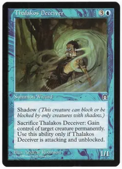 Thalakos Deceiver 1998 Stronghold Blue Rare Creature MTG NM AZ2 - Image 1