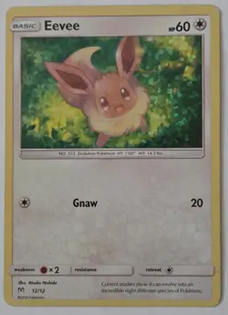 Eevee 12/12 McDonald's (2019) Exclusive Holo Promo Pokemon Card TCG - Image 1