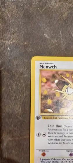 Pokemon Meowth - 62/82 - Common 1st Edition - Team Rocket NM vintage - Image 4