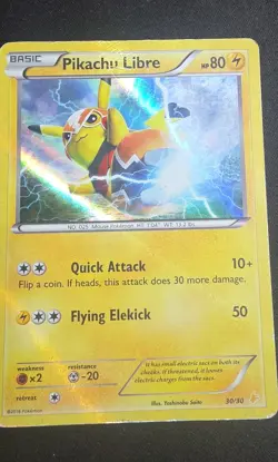 Pikachu Libre (30 - Holo) 30/30 XY Trainer Kit: Pikachu Libre & Suicune Holo - Image 1