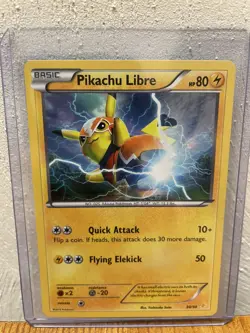 Pokemon TCG Pikachu Libre 30/30 XY Trainer Kit Holo EN 80HP Pikachu - Image 1