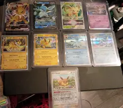 Pokemon TCG English Holo/Foil 8 Card Eeveelution Lot Jolteon Glaceon +More - Image 1