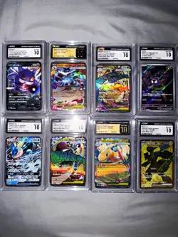 CGC 10 Graded Japanese Pokemon TCG Holo XY 2015 8-Card Lot Gengar Zard - Image 1