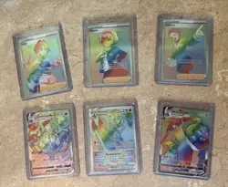 Pokemon TCG 6-Card Lot Rainbow Lot (VMAX/VSTAR/Full Art Trainers) - Image 1