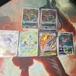 Pokemon TCG Pitch Black IR Holo Card Lot of 6 Gwynn Primarina Mega Excadrill EX - Image 1