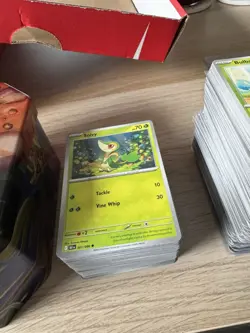 Pokemon TCG bulk card lot w/ tin & storage case English PLEASE SEE PHOTOS / dups - Image 3