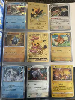 Pokemon Card Binder Lot – Holos, Rare, V Cards, Trainers – Starter Collection - Image 1