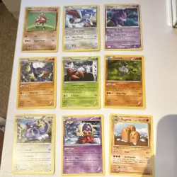 Pokemon TCG 9-Card Lot Hitmonchan Gengar Skarmory XY Evolutions Breakpoint - Image 1