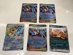 Pokemon TCG Jumbo/Oversized Card Lot (5 Cards-Zacian, Charizard, Greninja) - Image 1
