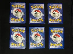 Pokemon TCG Base Set 1999 English Basic Energy Card Lot x6 Water Grass + More - Image 2