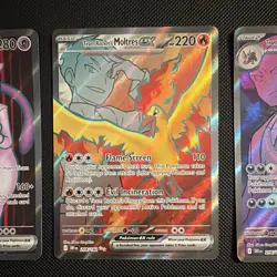 Pokemon TCG Destined Rivals Holo Full Art 6-Card Lot EN Mewtwo ex 213/182 Moltr - Image 3