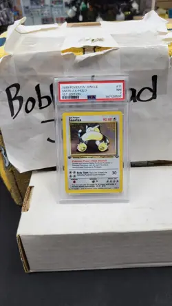 1999 SNORLAX 1ST EDITION HOLO RARE JUNGLE POKEMON TCG PSA 7 NEAR MINT #11/64 - Image 1