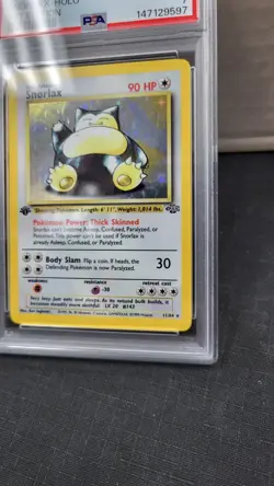 1999 SNORLAX 1ST EDITION HOLO RARE JUNGLE POKEMON TCG PSA 7 NEAR MINT #11/64 - Image 3