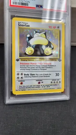 1999 SNORLAX 1ST EDITION HOLO RARE JUNGLE POKEMON TCG PSA 7 NEAR MINT #11/64 - Image 4