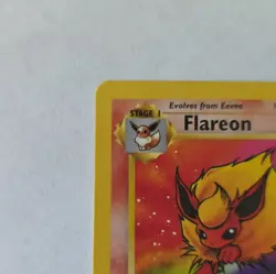 Pokemon TCG Flareon 19/64 Jungle 1st Edition Rare Regular 70 HP 1999 EN - Image 2