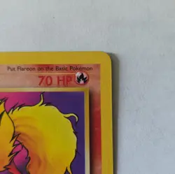 Pokemon TCG Flareon 19/64 Jungle 1st Edition Rare Regular 70 HP 1999 EN - Image 3