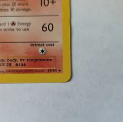 Pokemon TCG Flareon 19/64 Jungle 1st Edition Rare Regular 70 HP 1999 EN - Image 4