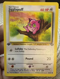 Jigglypuff 54/64 Jungle 1st Edition WOTC Pokemon Card - 1999 Vintage - Near Mint - Image 3