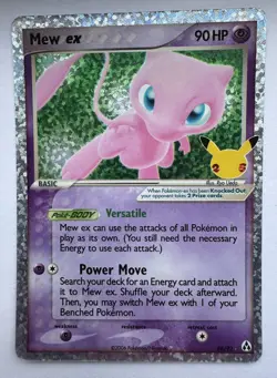 Pokemon TCG Mew EX 88/92 Celebrations Classic Collection Holo - Image 1