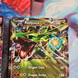 Pokemon TCG Rayquaza-EX Promo Holo Lot 2 XY Black Star Promos XY69 XY73 HP/LP - Image 4