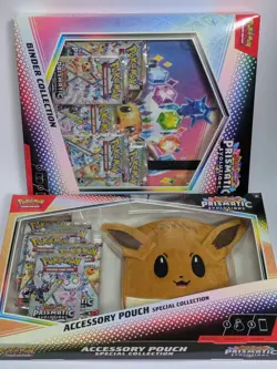Pokemon TCG Prismatic Evolutions Binder & Pouch Collection Sealed Brand New - Image 1