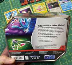 Pokemon Lot Sealed Paradox Clash Tin Iron Leaves Ex Tin + 2 Trick or trade packs - Image 4
