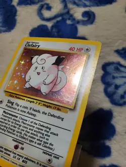 LP/MP Pokemon TCG Clefairy Base Set 5/102 Holo Unlimited Rare - Image 3