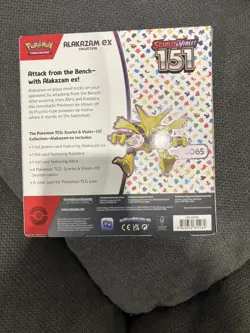 Pokemon TCG Scarlet & Violet 151 Alakazam Ex Collection Box Sealed - Image 2