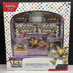 TCG Scarlet & Violet Alakazam EX Pokemon 151 Collection Box Factory Sealed - Image 1