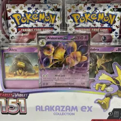 TCG Scarlet & Violet Alakazam EX Pokemon 151 Collection Box Factory Sealed - Image 4