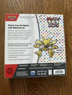 Pokemon 151 Scarlet & Violet Alakazam ex Collection Booster Box TCG Sealed - Image 2