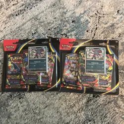 Pokemon TCG Mega Evolution Phantasmal Flames Weavile 3 Pack Blister - LOT OF 2 - Image 1