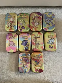 Pokemon TCG Scarlet & Violet 151 Mini Tin Display of 10 Box Unsealed Tins Sealed - Image 5